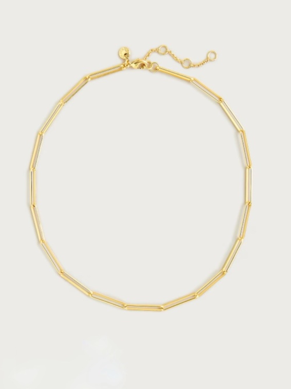 J. Crew Gold Plated Paper-Clip Collar  Necklace